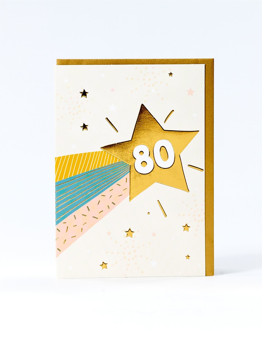 Shooting Star 80th Birthday Card