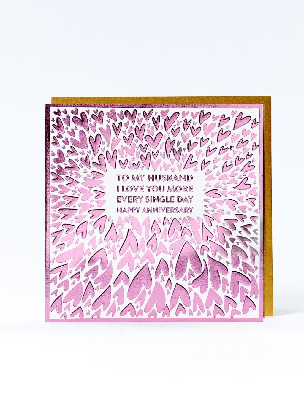 Husband Love Heart Anniversary Card