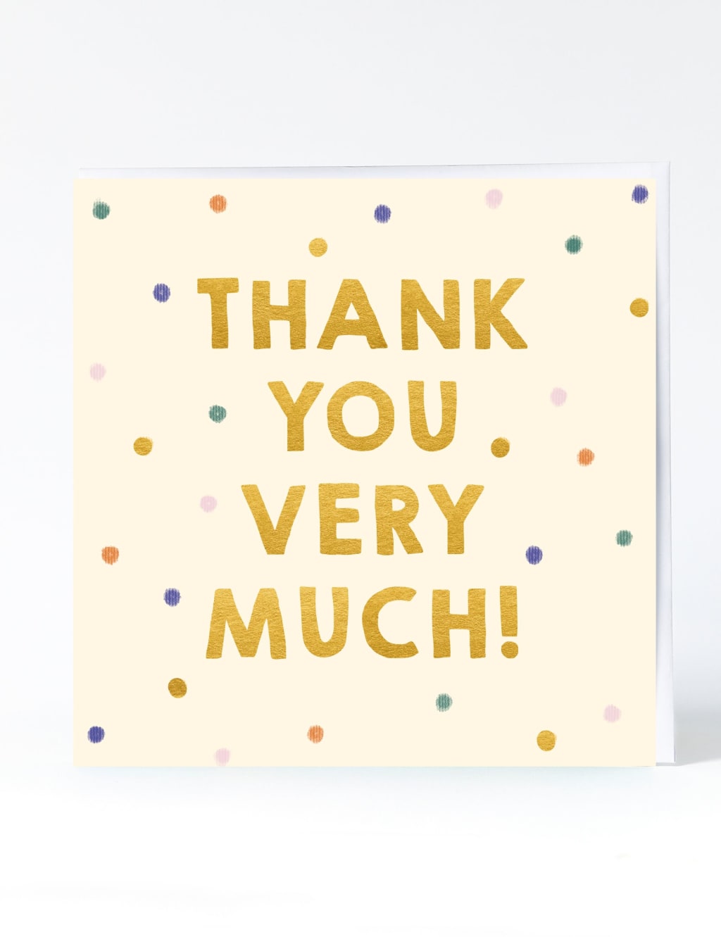 Polka Dot Thank You Card
