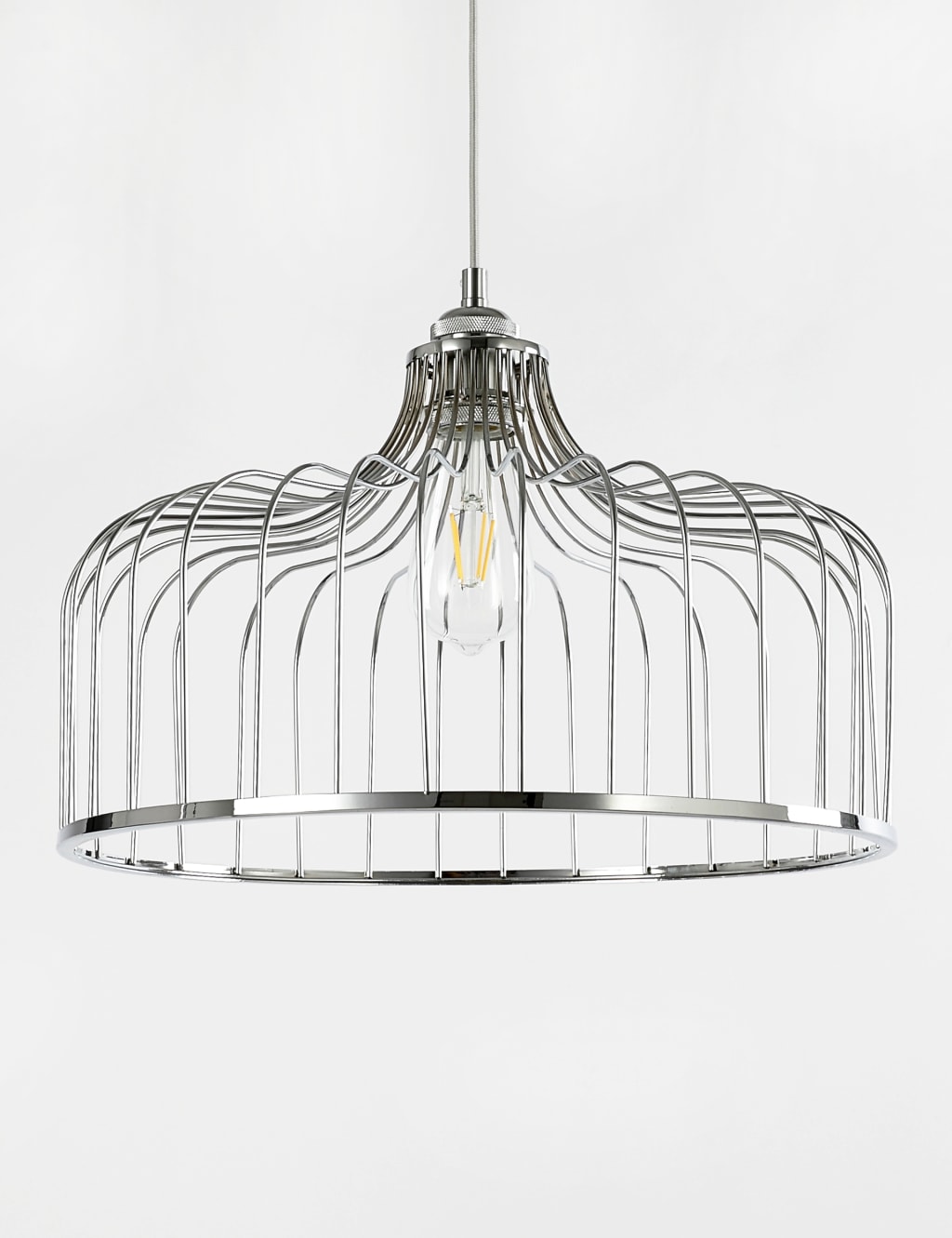 M&S Madrid Ceiling Lamp Shade Silver
