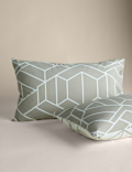 Cotton Blend Geometric Bedding Set