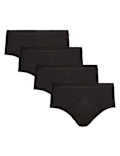 4 Pack Pure Cotton Briefs with StayNEW&trade;