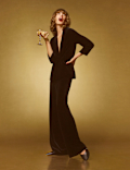 Velvet Wide Leg Trousers