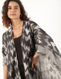 Pure Cotton Self Design Shrug