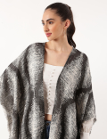 Pure Cotton printed Shawl Neck Ponchos