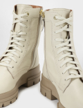 Leather Lace Up Boots