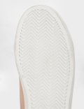 Leather Lace-Up Sneakers