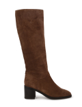Leather Plain Standard Fit High Boots