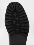Pure Leather Textured Slip On Loafers