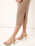Viscose Mix Striped Knitted Dress