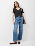 Pure Cotton V Neck T-Shirt