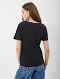 Pure Cotton V Neck T-Shirt