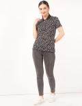 Pure Cotton Printed Collar Neck T-Shirt