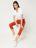 Pure Cotton Polo Neck T-Shirt