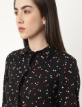 Printed Round Neck Blouse