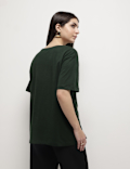 Cotton Modal Floral Print T-Shirt