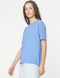 Modal Cotton Crew Neck Half Sleeves T-Shirt