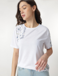 Floral Print Round Neck T-Shirt
