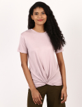 Jersey Twist Hem T-Shirt