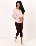 Relaxed Tee with Back Lacket