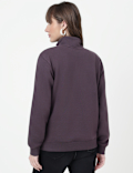 Cotton Rich Plain High Neck Sweatshirt