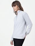 Cotton Rich Plain High Neck Sweatshirt