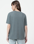 Cotton Rich Plain Crew Neck T-Shirt