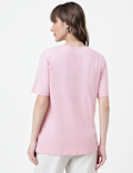 Cotton Rich Plain Crew Neck T-Shirt