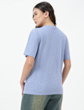 Cotton Rich Plain Crew Neck T-shirt