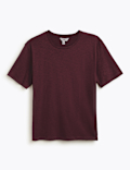 Pure Cotton Relaxed Fit Crew Neck T-Shirt