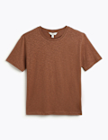 Pure Cotton Relaxed Fit Crew Neck T-Shirt