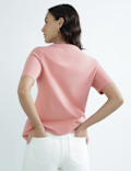 Pure Cotton Round Neck Graphic Print T-Shirt