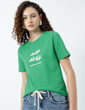Pure Cotton Graphic Print T-Shirt