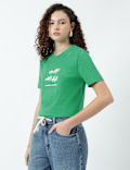 Pure Cotton Graphic Print T-Shirt