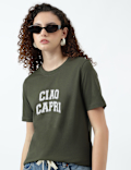 Pure Cotton Graphic Print T-Shirt