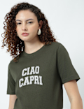 Pure Cotton Graphic Print T-Shirt