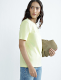 Pure Cotton Round Neck Graphic Print T-Shirt