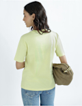 Pure Cotton Round Neck Graphic Print T-Shirt