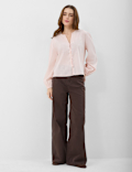 Pure Cotton Balloon Sleeve Top