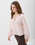 Pure Cotton Balloon Sleeve Top
