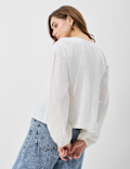 Pure Cotton Balloon Sleeve Top
