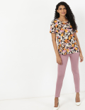 Floral Crew Neck Tee