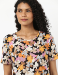 Floral Crew Neck Tee