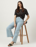 Floral Printed Round Neck T-Shirt