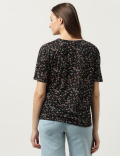 Floral Printed Round Neck T-Shirt
