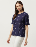 Floral Printed Short Sleeve T-Shirt