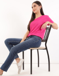 Relaxed Fit Crew Neck Tee
