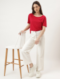 Relaxed Fit Crew Neck Tee