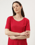 Relaxed Fit Crew Neck Tee