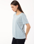 Relaxed Fit Crew Neck Tee